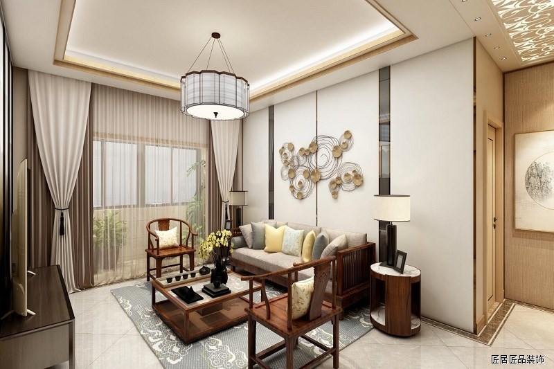 客廳：新中(zhōng)式風格的客廳設計